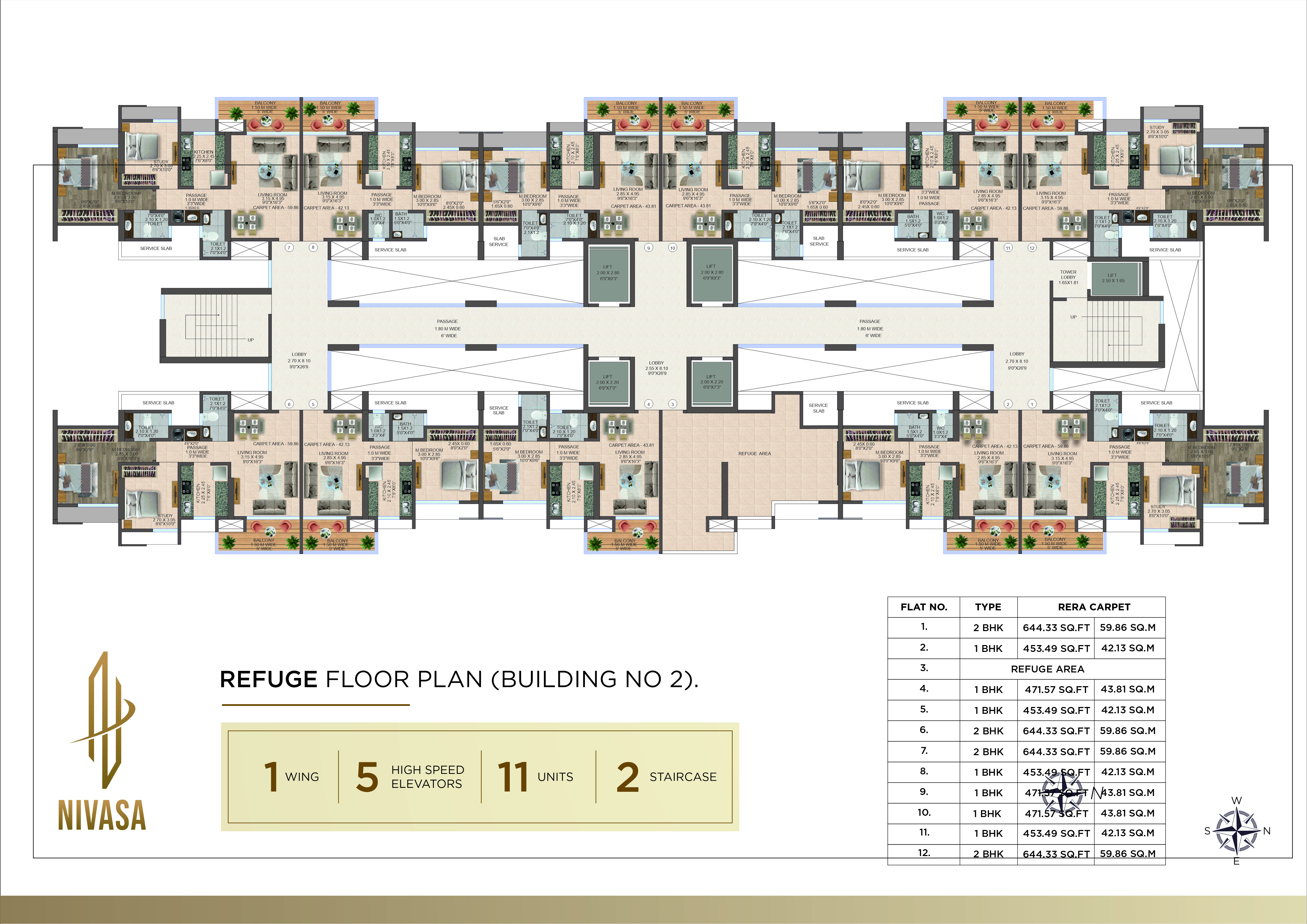 Refuge Floor Plan